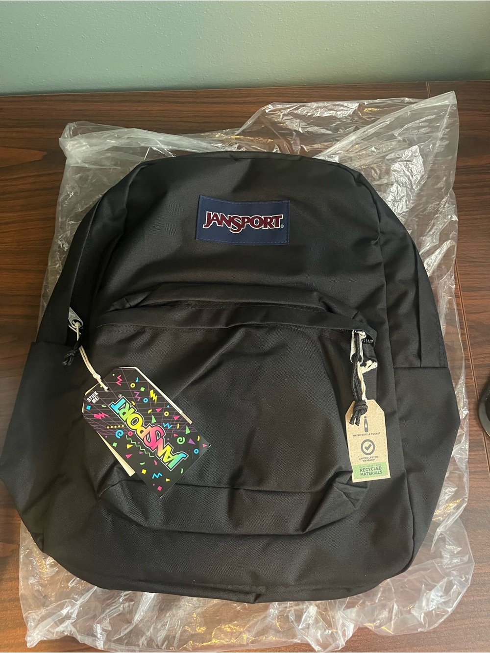 JanSport SuperBreak 2.0 Black 26L Backpack NWT
